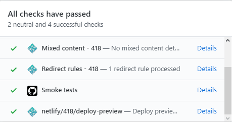 Custom commit status