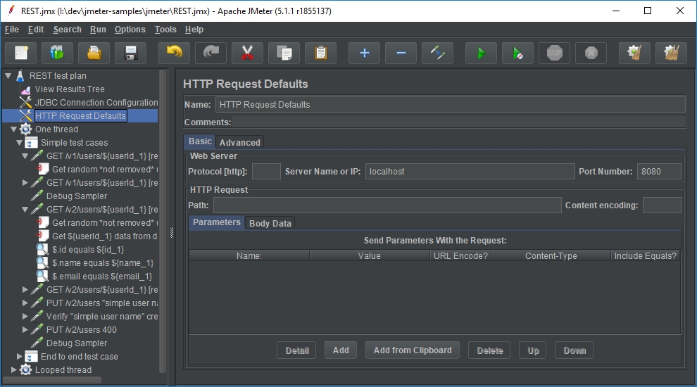 HTTP Requests Defaults HTTP Requests Defaults